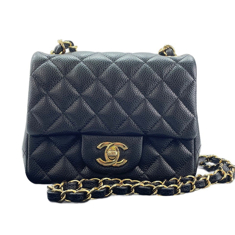 CHANEL Mini Matelassé Shoulder Bag black WS30027