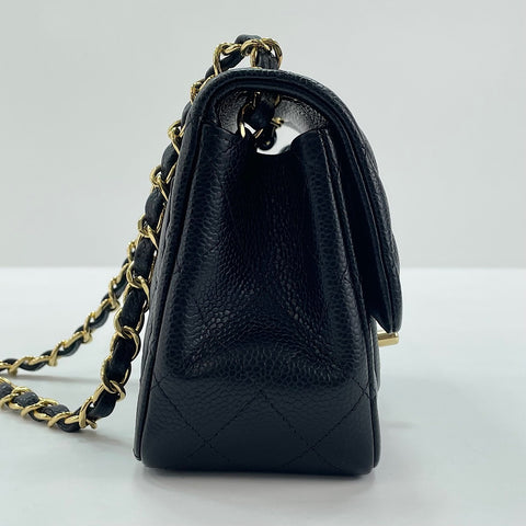 CHANEL Mini Matelassé Shoulder Bag black WS30027