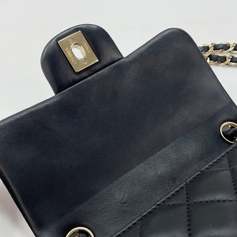 CHANEL Mini Matelassé Shoulder Bag black WS30028