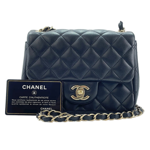 CHANEL Mini Matelassé Shoulder Bag black WS30028