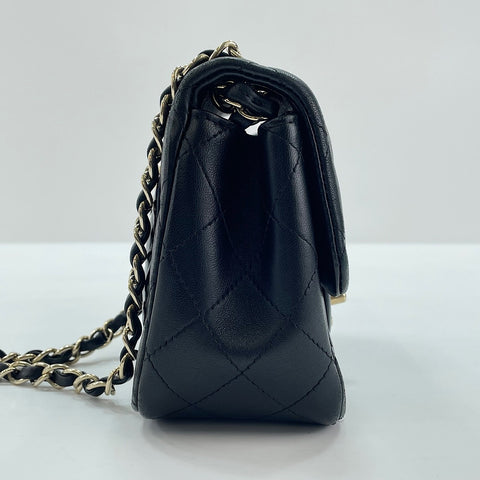CHANEL Mini Matelassé Shoulder Bag black WS30028
