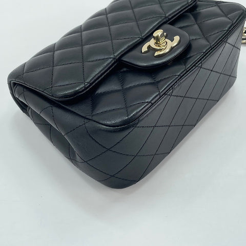 CHANEL Mini Matelassé Shoulder Bag black WS30028