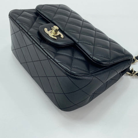 CHANEL Mini Matelassé Shoulder Bag black WS30028