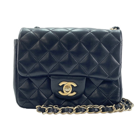 CHANEL Mini Matelassé Shoulder Bag black WS30029