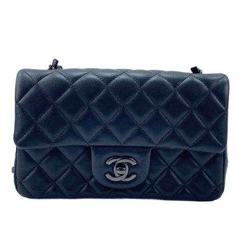 CHANEL Mini Matelassé Shoulder Bag black WS30031