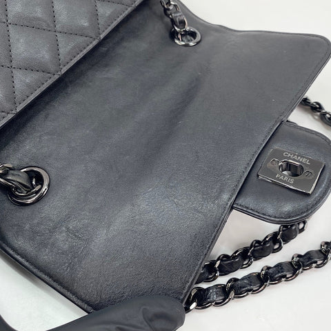 CHANEL Matelassé Shoulder Bag black WS30032