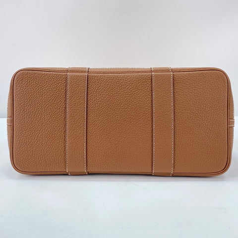 HERMES Garden Party MM Tote Bag Brown WS30036