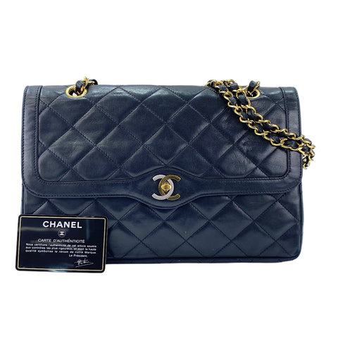 CHANEL Matelassé 28 Shoulder Bag black WS30037