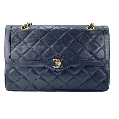 CHANEL Matelassé 28 Shoulder Bag black WS30037