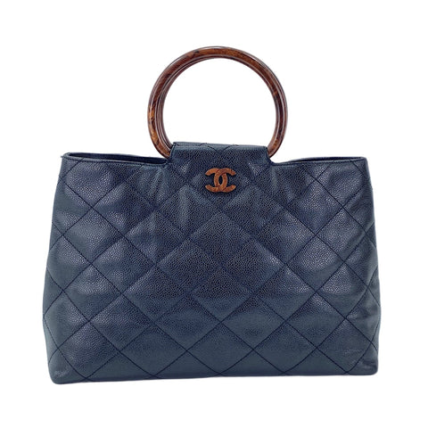 CHANEL Matelassé Handbag black WS30038