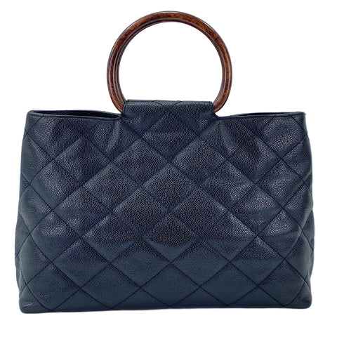 CHANEL Matelassé Handbag black WS30038