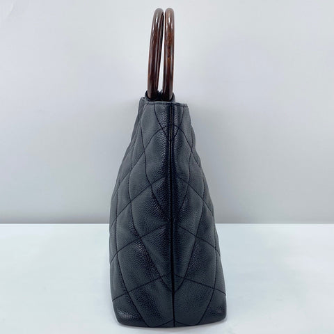 CHANEL Matelassé Handbag black WS30038
