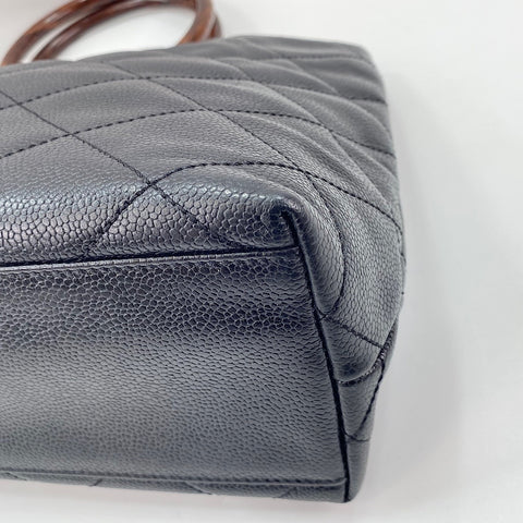 CHANEL Matelassé Handbag black WS30038