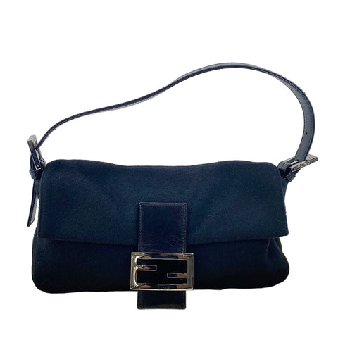FENDI Mamma Bucket Shoulder Bag black WS30039