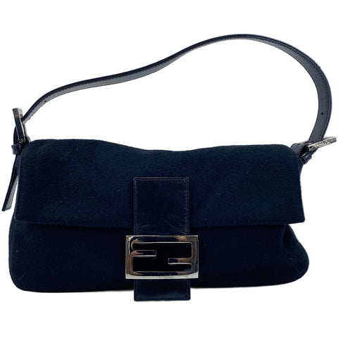 FENDI Mamma Bucket Shoulder Bag black WS30039