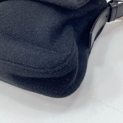 FENDI Mamma Bucket Shoulder Bag black WS30039
