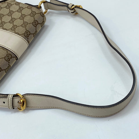 GUCCI Horsebit Shoulder Bag Brown WS30040