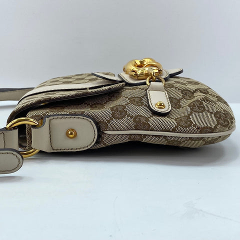 GUCCI Horsebit Shoulder Bag Brown WS30040