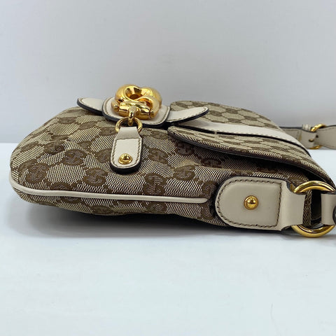 GUCCI Horsebit Shoulder Bag Brown WS30040