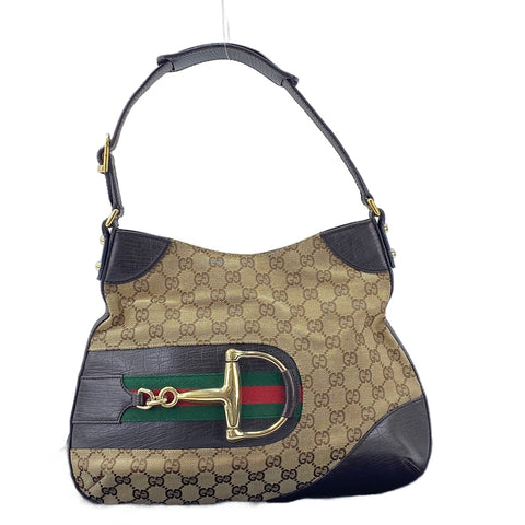 GUCCI Sherry Line Shoulder Bag Brown WS30041