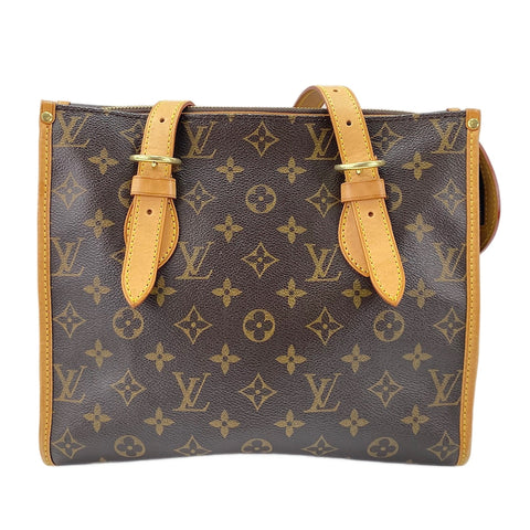 LOUIS VUITTON Popincourt Haut  Tote Bag Brown WS30044