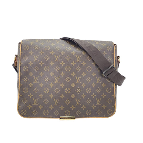 LOUIS VUITTON Abbes Shoulder Bag Brown WS30047