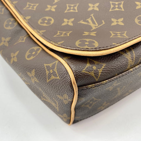 LOUIS VUITTON Abbes Shoulder Bag Brown WS30047