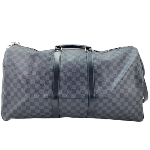 LOUIS VUITTON Keepall Bandoulière 55 Boston bag black WS30053