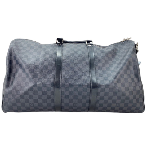 LOUIS VUITTON Keepall Bandoulière 55 Boston bag black WS30053