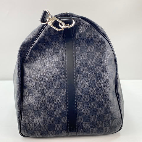 LOUIS VUITTON Keepall Bandoulière 55 Boston bag black WS30053