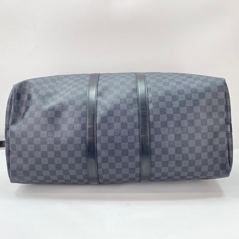 LOUIS VUITTON Keepall Bandoulière 55 Boston bag black WS30053