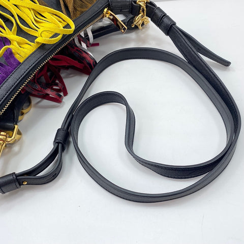 YVES SAINT LAURENT Emmanuel Fringe Shoulder Bag multicolor WS30054