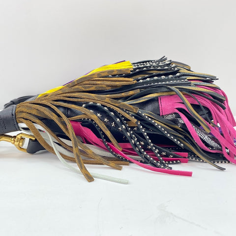 YVES SAINT LAURENT Emmanuel Fringe Shoulder Bag multicolor WS30054