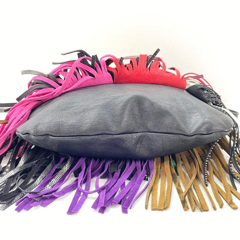 YVES SAINT LAURENT Emmanuel Fringe Shoulder Bag multicolor WS30054