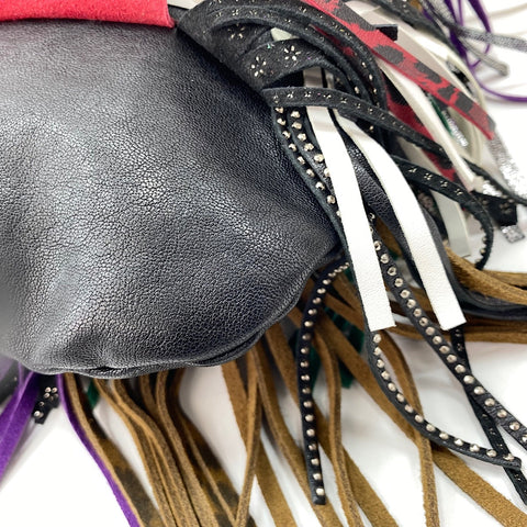YVES SAINT LAURENT Emmanuel Fringe Shoulder Bag multicolor WS30054