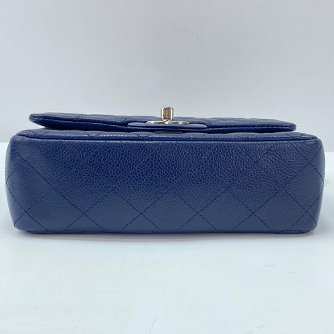 CHANEL Mini Matelassé Shoulder Bag Navy WS30056