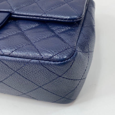 CHANEL Mini Matelassé Shoulder Bag Navy WS30056