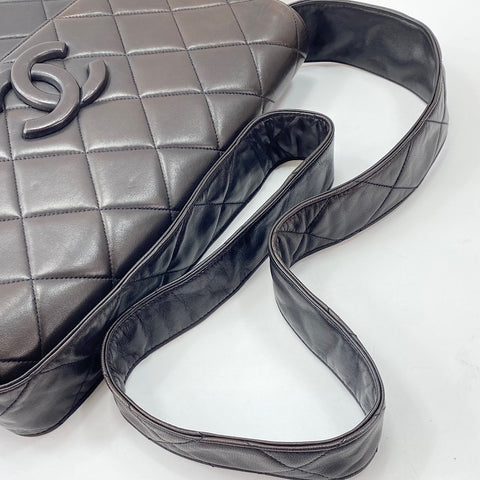 CHANEL Matelassé Shoulder Bag black WS30057
