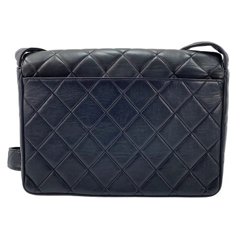 CHANEL Matelassé Shoulder Bag black WS30057