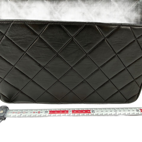 CHANEL Matelassé Shoulder Bag black WS30057