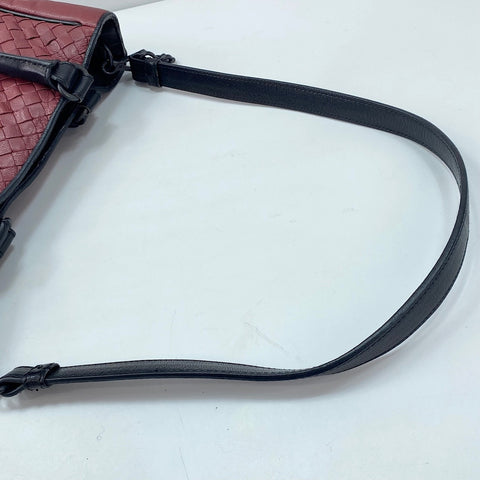 BOTTEGAVENETA INTRECCIATO 2WAY Handtasche weinrot WS30058
