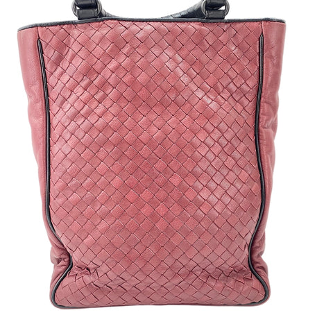 BOTTEGAVENETA INTRECCIATO 2WAY Handtasche weinrot WS30058