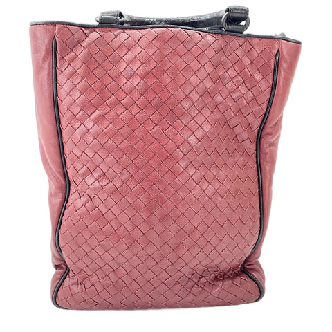 BOTTEGAVENETA INTRECCIATO 2WAY Handtasche weinrot WS30058