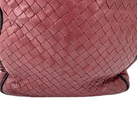 BOTTEGAVENETA INTRECCIATO 2WAY Handtasche weinrot WS30058