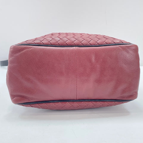 BOTTEGAVENETA INTRECCIATO 2WAY Handtasche weinrot WS30058