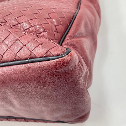 BOTTEGAVENETA INTRECCIATO 2WAY Handtasche weinrot WS30058