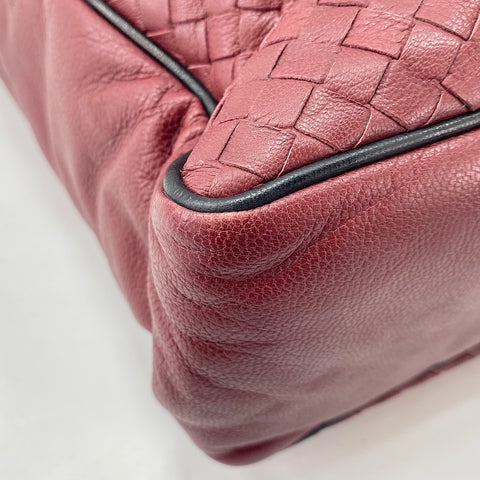 BOTTEGAVENETA INTRECCIATO 2WAY Handtasche weinrot WS30058