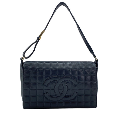 CHANEL Chocolate Bar 30 Umhängetasche schwarz WS30067