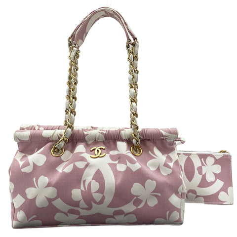 CHANEL Clover Umhängetasche rosa WS30068