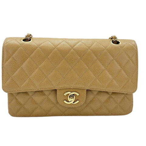 CHANEL Matelassé 25 Sac bandoulière beige WS30070